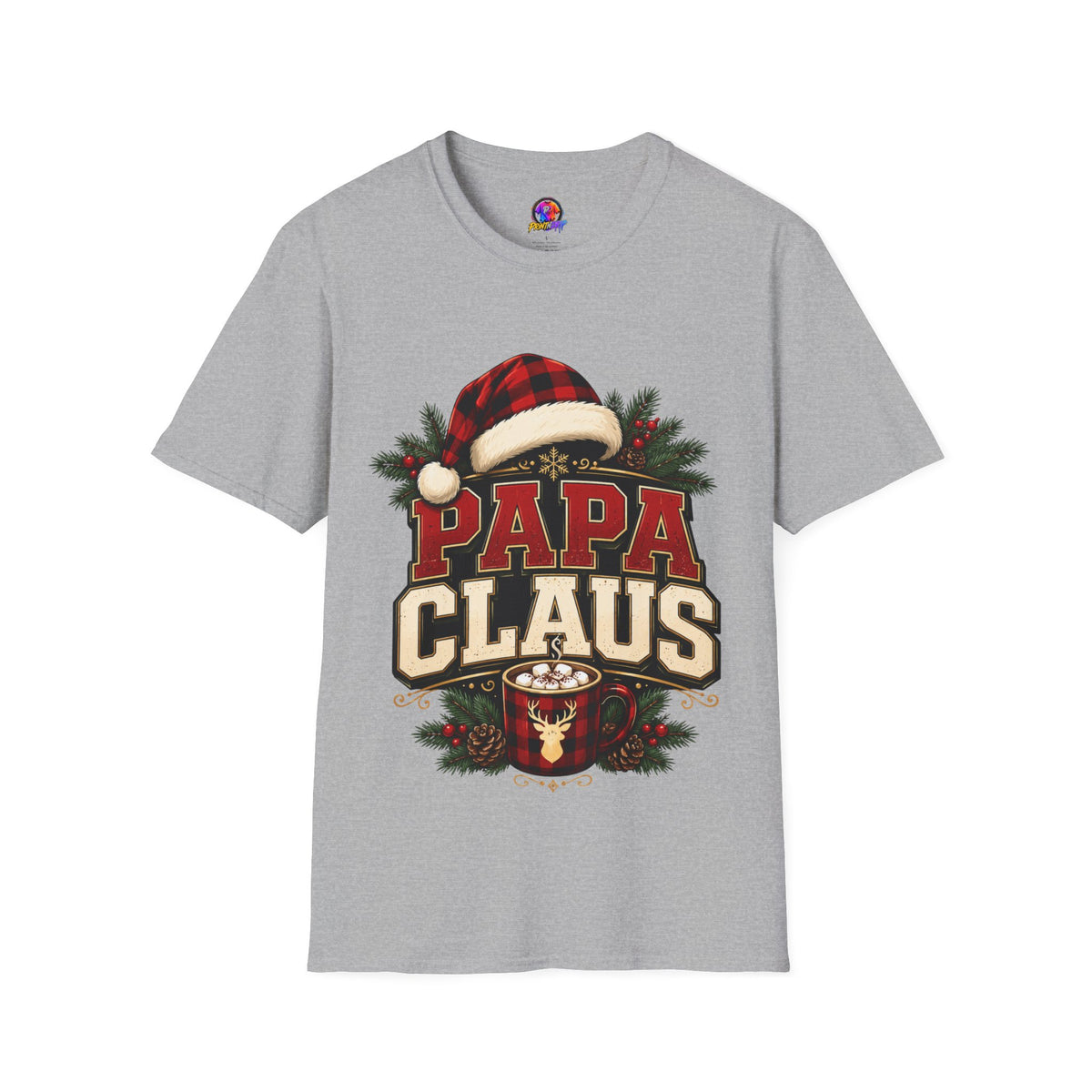 Papa Claus T-Shirt — Festive Holiday Dad Christmas Tee