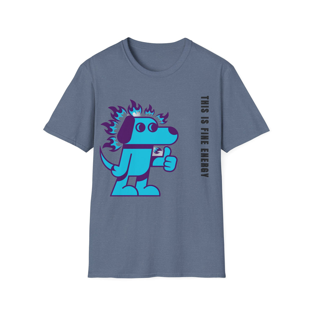 Flaming Blue Dachshund T-Shirt — Cute Cartoon Dog Graphic Tee - Trending Now - September 2026