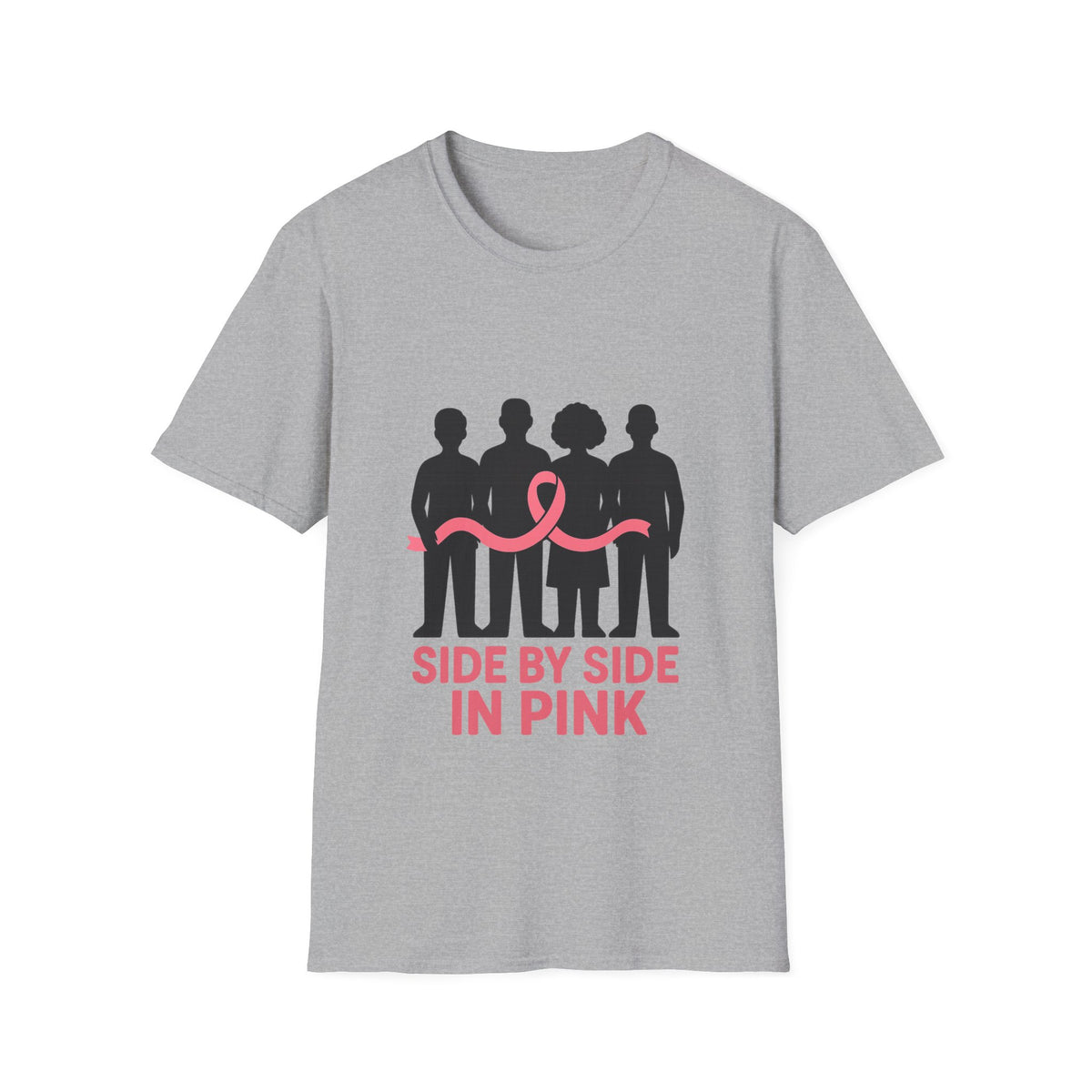 Side by Side in Pink Breast Cancer Awareness T-Shirt - Trending Now - October 2026