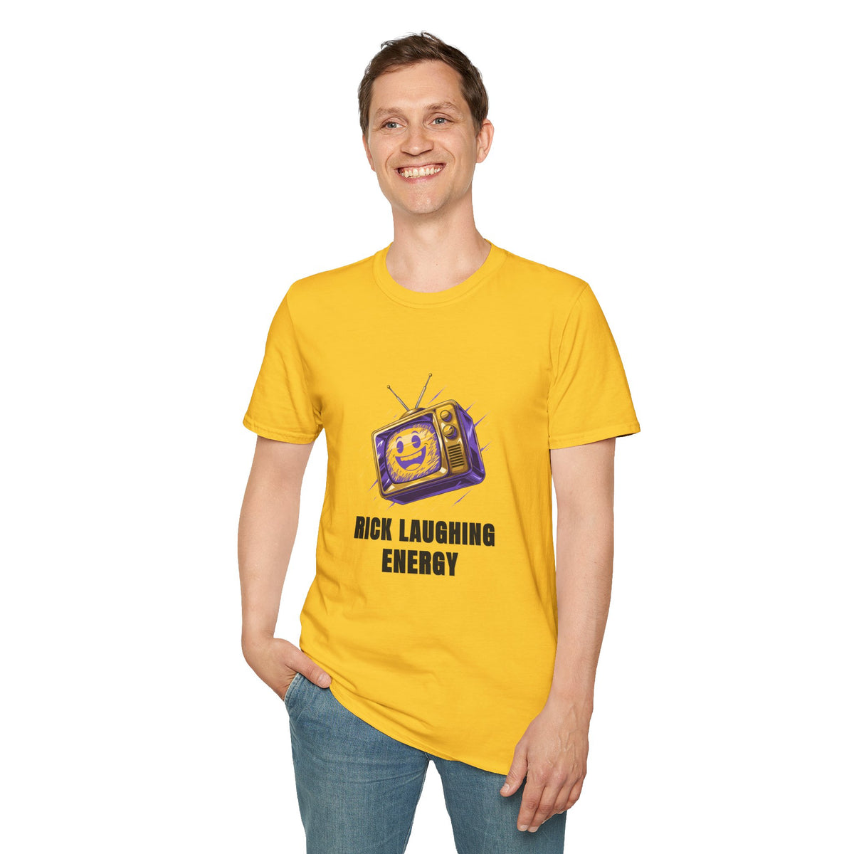 Rick Laughing Energy T-Shirt — Retro TV Graphic Tee - Trending Now - August 2026