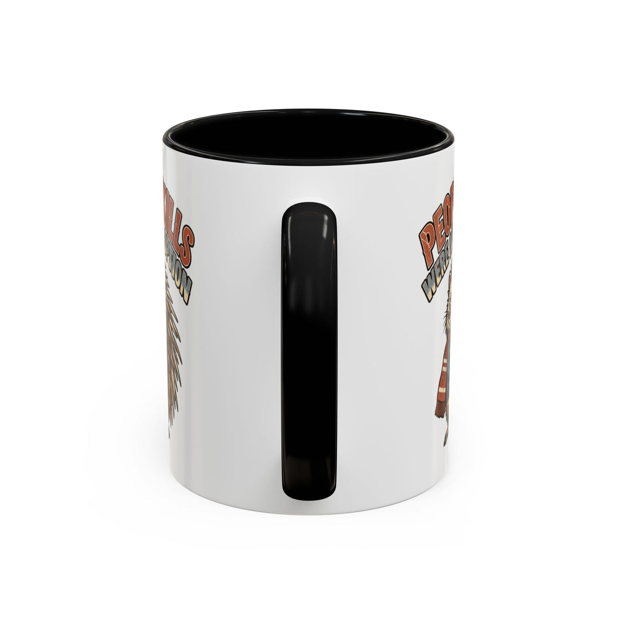 Funny And Witty "People Skills Were Never An Option" Accent Coffee Mug (11, 15oz)