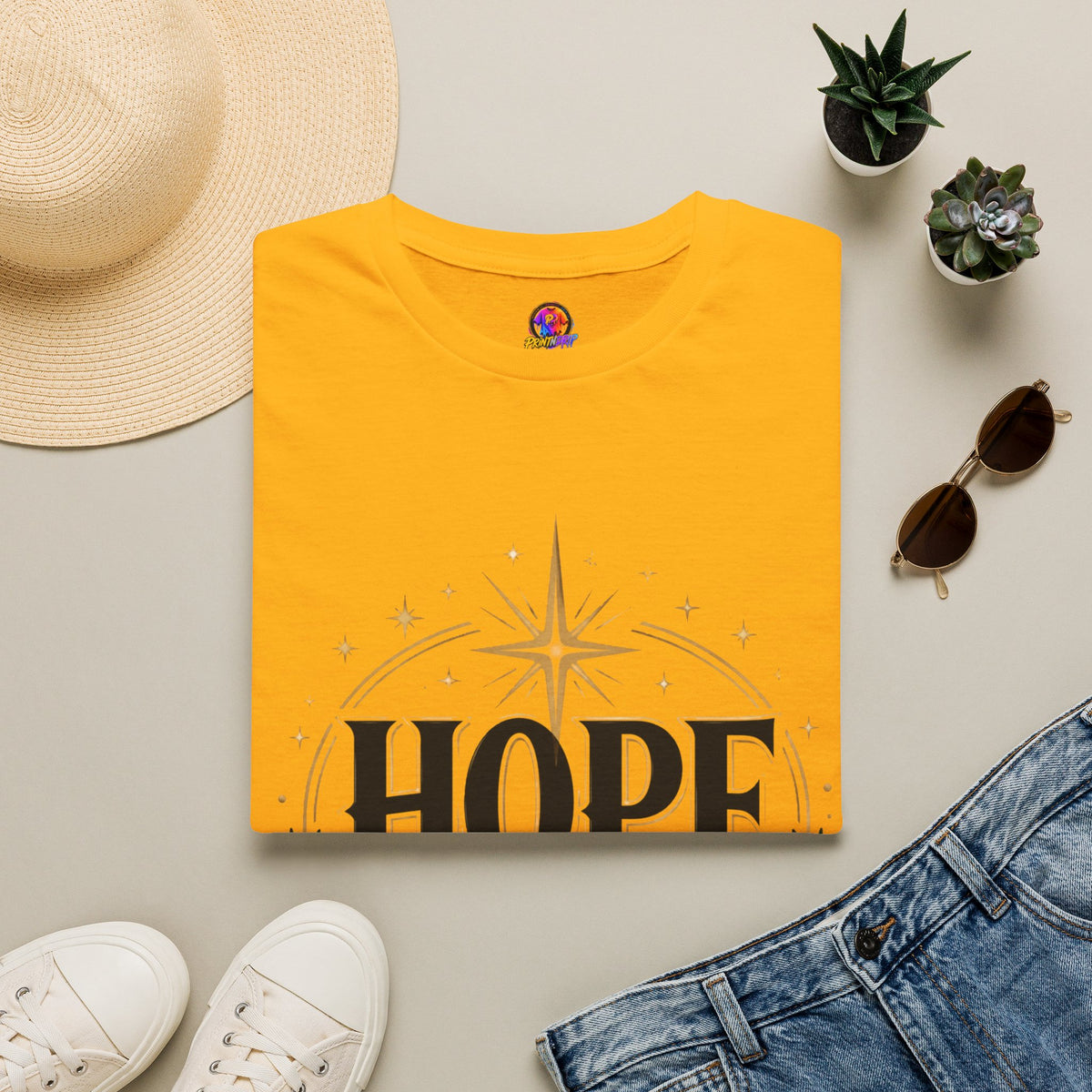 Hope Was Born T‑Shirt — Christmas Nativity Star Holiday Tee