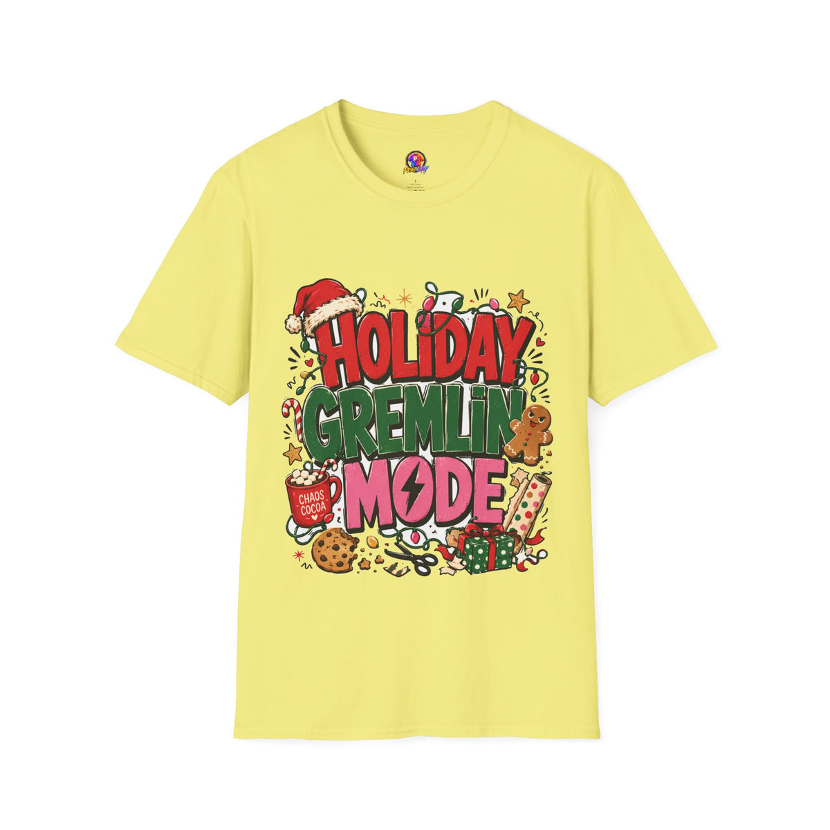 Holiday Gremlin Mode T-Shirt — Christmas Cute Festive Graphic Tee