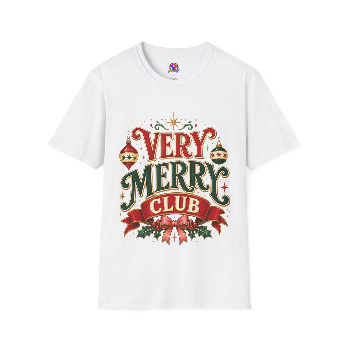 Very Merry Club T-Shirt — Festive Christmas Holiday Tee