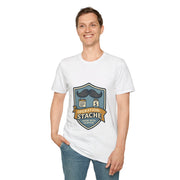 Mustache Badge T-Shirt — Stache Crest Graphic Tee - Trending Now - October 2026
