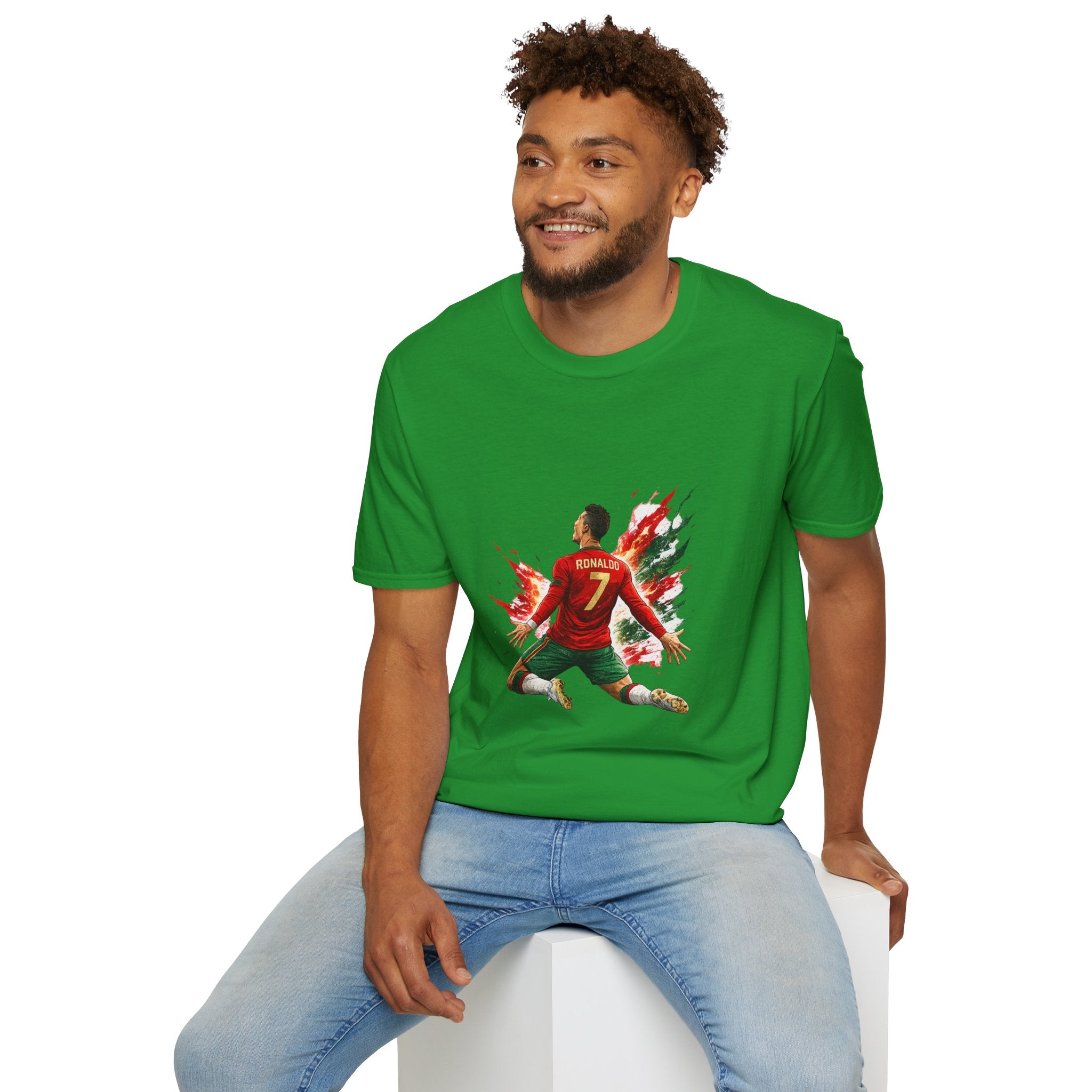 Portugal Soccer Player #7 Graphic T‑Shirt — Dynamic Portugal Fan Tee