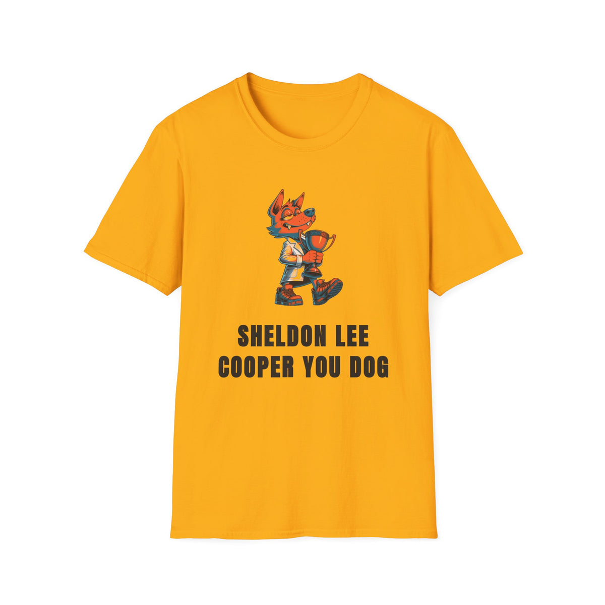 Cute Red Fox Graphic T-Shirt — "Sheldon Lee Cooper You Dog" - Trending Now - September 2026