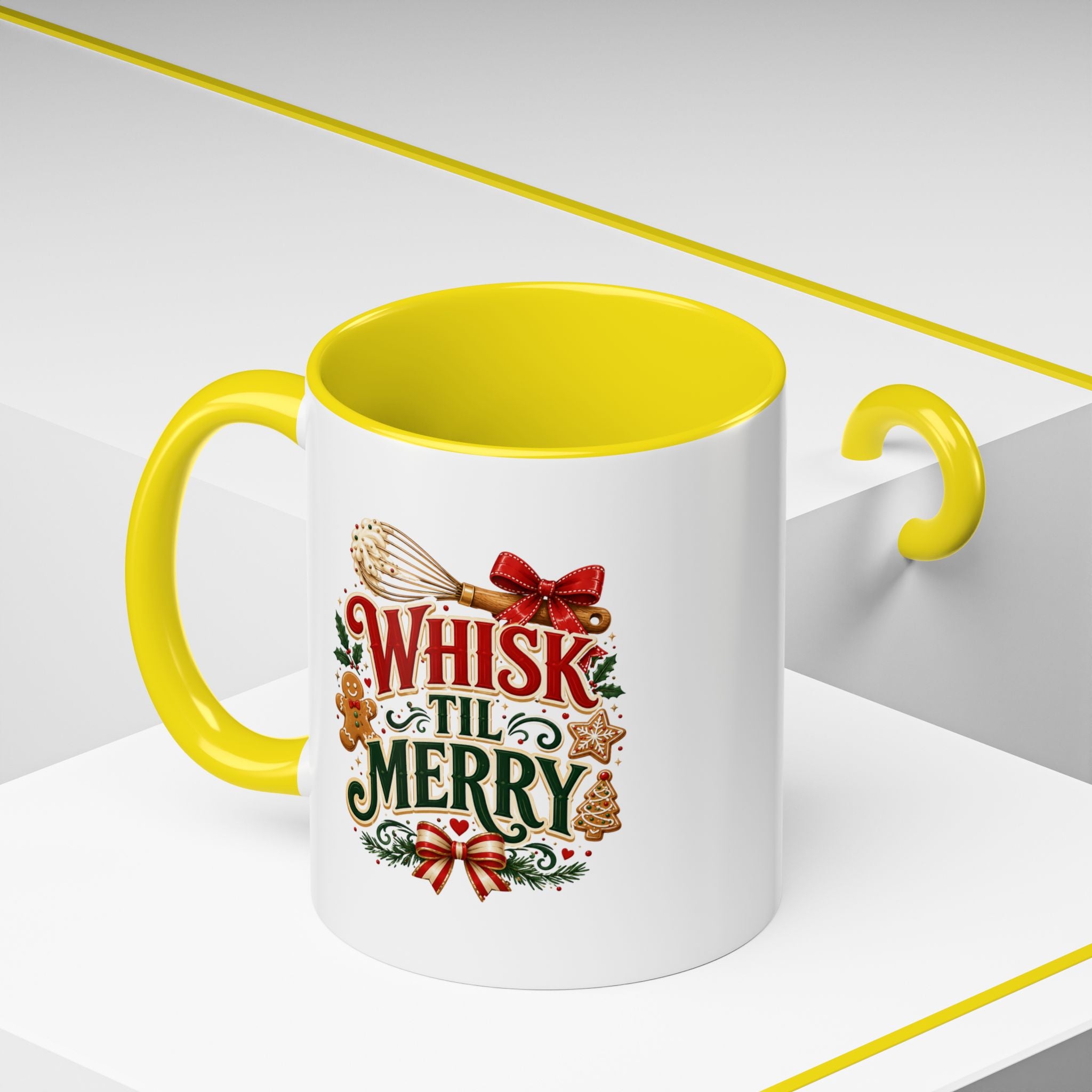 Whisk 'Til Merry Coffee Mug — Holiday Baking Kitchen Mug