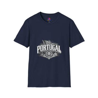 Portugal Vintage Compass T-Shirt — Nautical Travel Souvenir