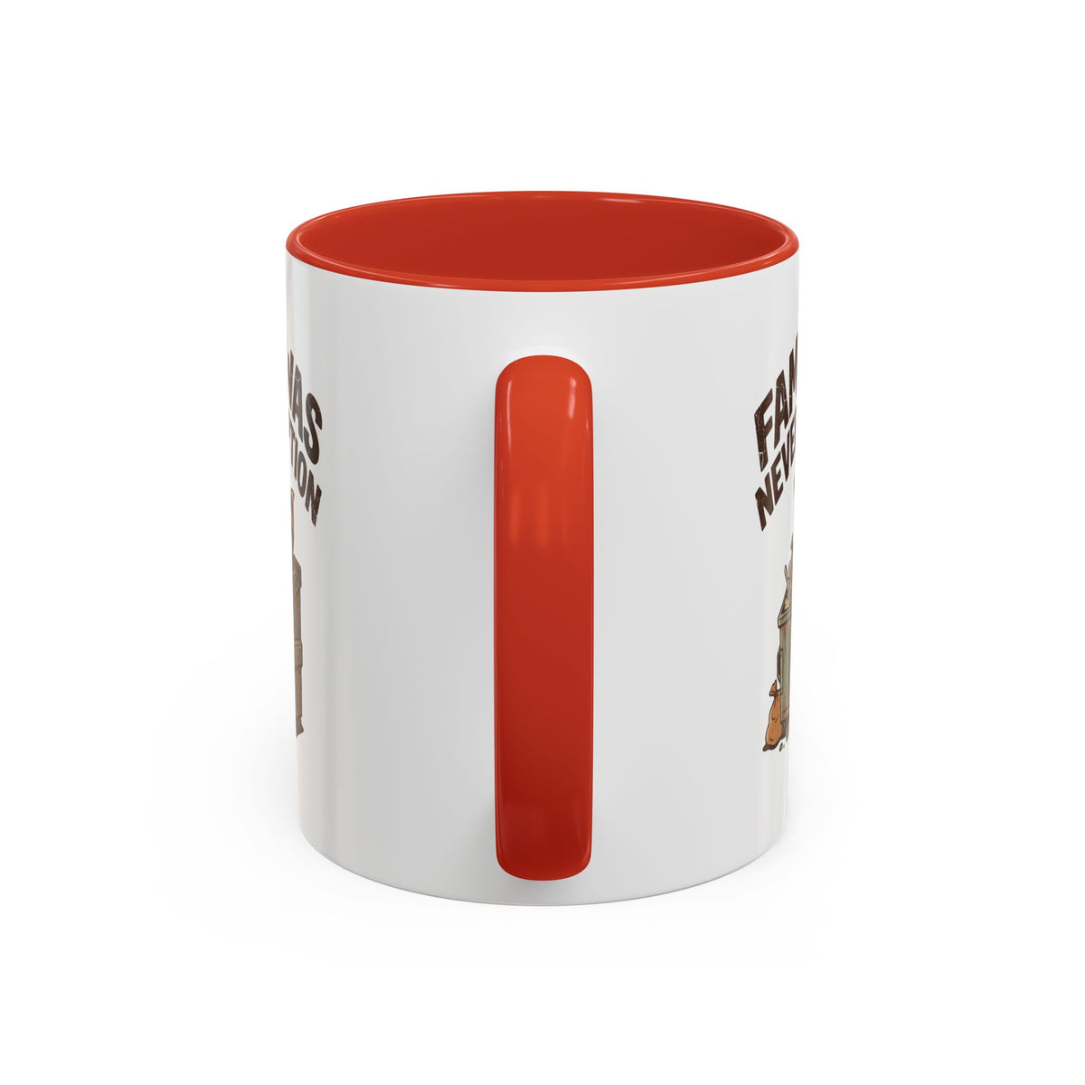 Funny And Witty "Famine Was Never An Option" Accent Coffee Mug (11, 15oz)