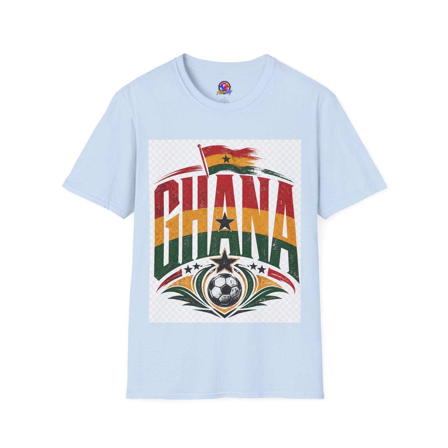 Ghana Flag Soccer T-Shirt — Retro Ghana Pride Football Tee