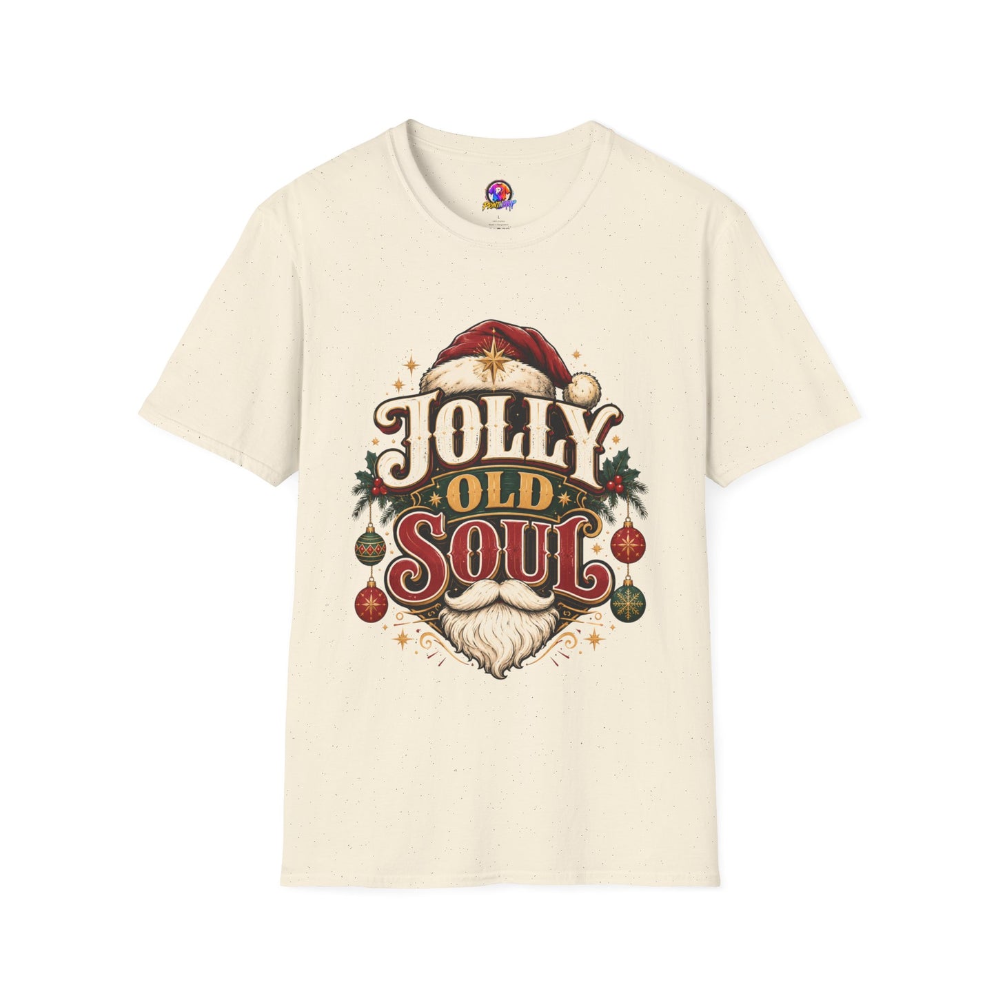 Jolly Old Soul T-Shirt — Vintage Santa Holiday Graphic Tee
