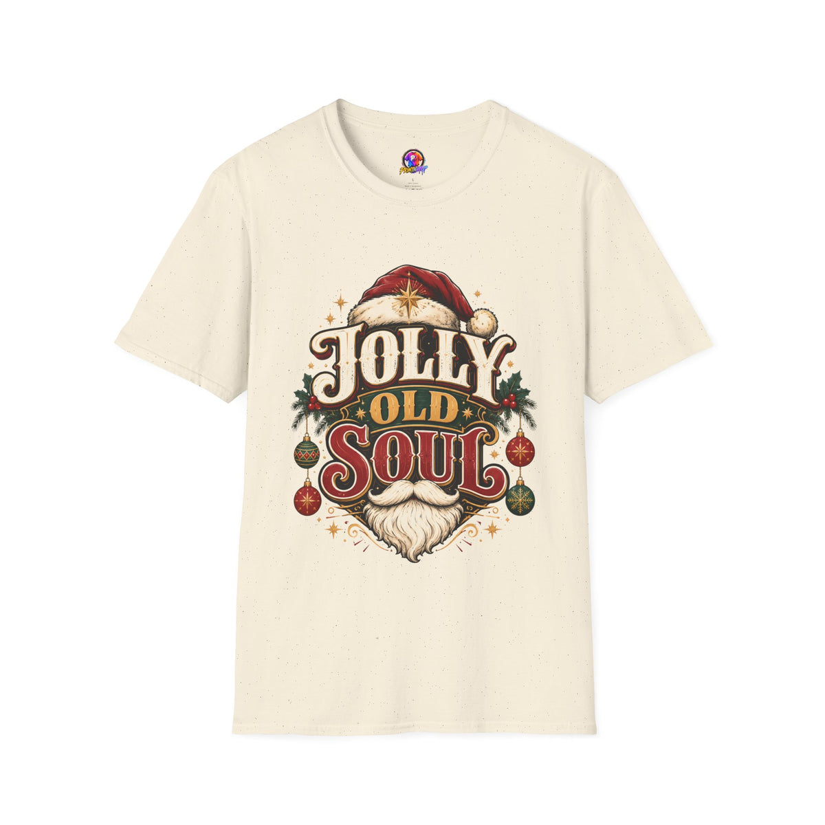 Jolly Old Soul T-Shirt — Vintage Santa Holiday Graphic Tee