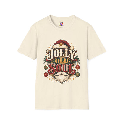 Jolly Old Soul T-Shirt — Vintage Santa Holiday Graphic Tee