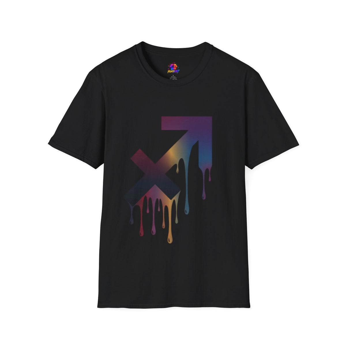 Sagittarius Drip T-Shirt — Gradient Astrological Arrow Tee