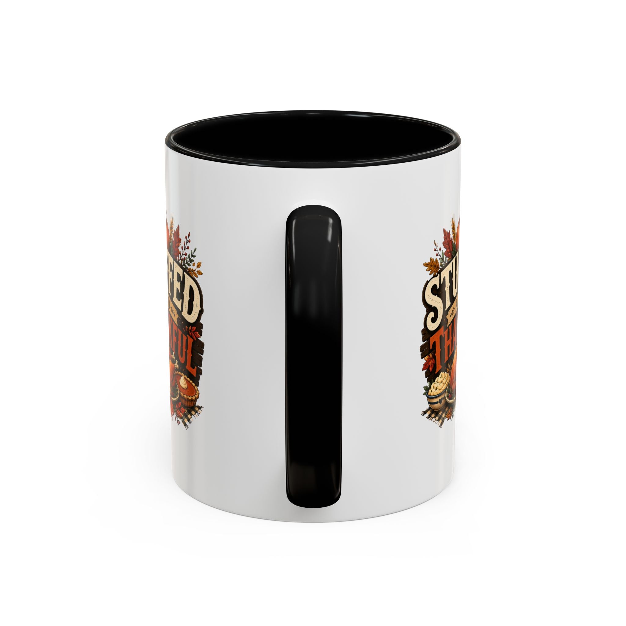 Thanksgiving Mug Stuffed and Thankful Coffee Mug — Thanksgiving Fall Holiday Kitchen Gift