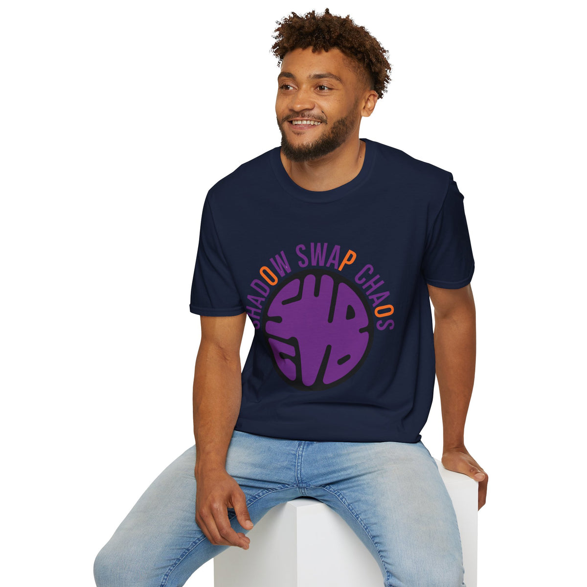 T-Shirt — "Shadow Swap Chaos" Purple Brain Graphic Tee - Trending Now - August 2026