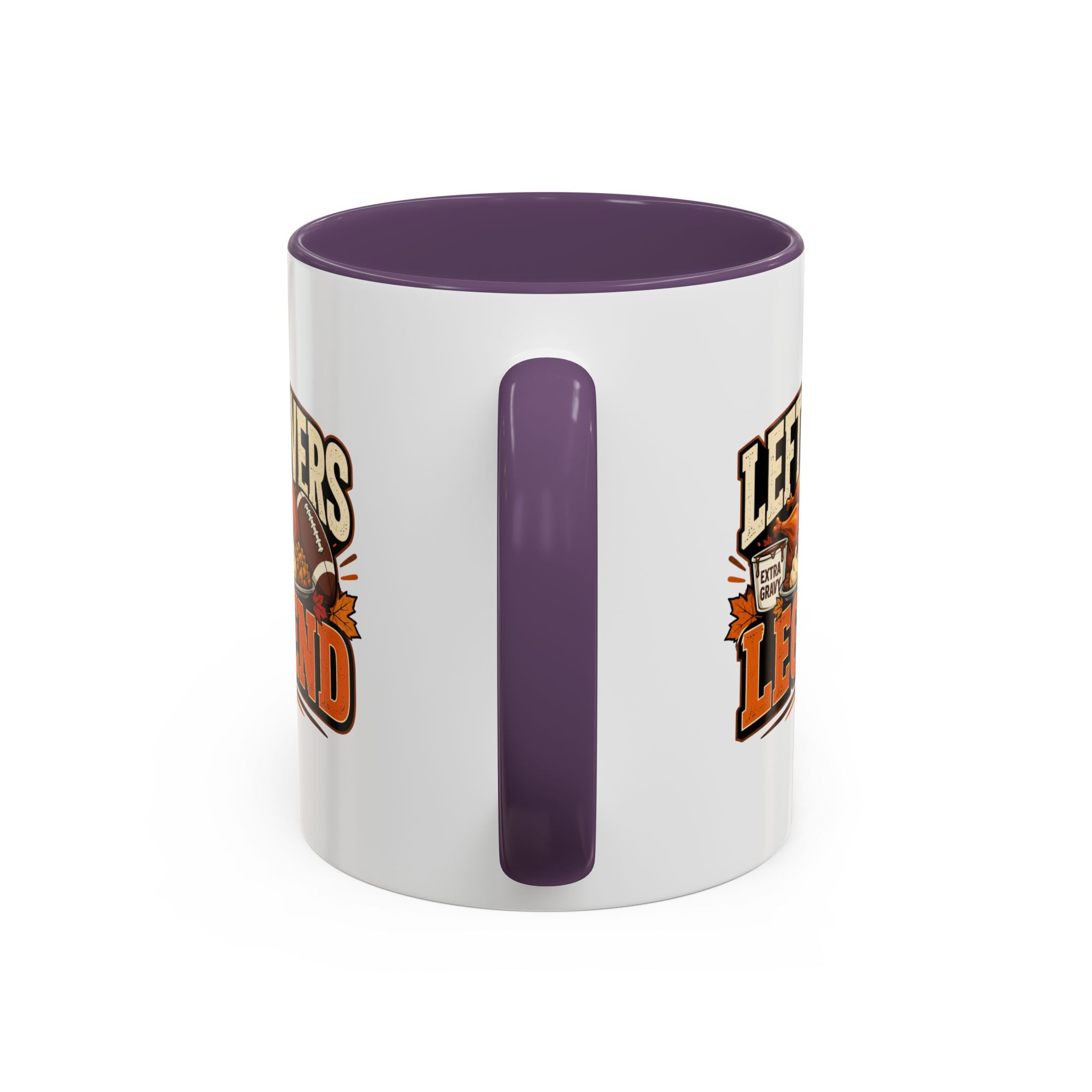 Thanksgiving  Mug Leftovers Legend Coffee Mug – Funny Thanksgiving Turkey & Football  Accent Mug