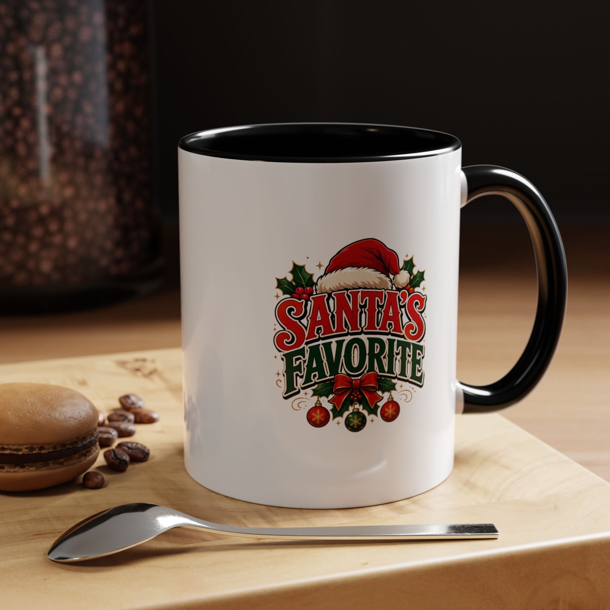 Santa's Favorite Accent Coffee Mug – Festive Holiday Ceramic Gift