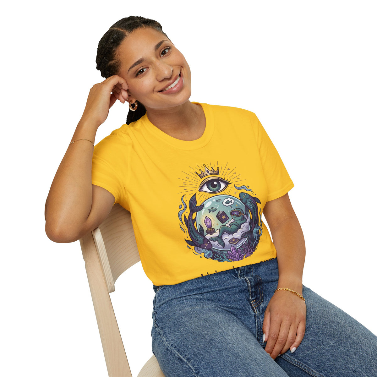 Pisces Dreamworld T-Shirt — "Living in My Own Dreamworld" Mystic Zodiac Tee