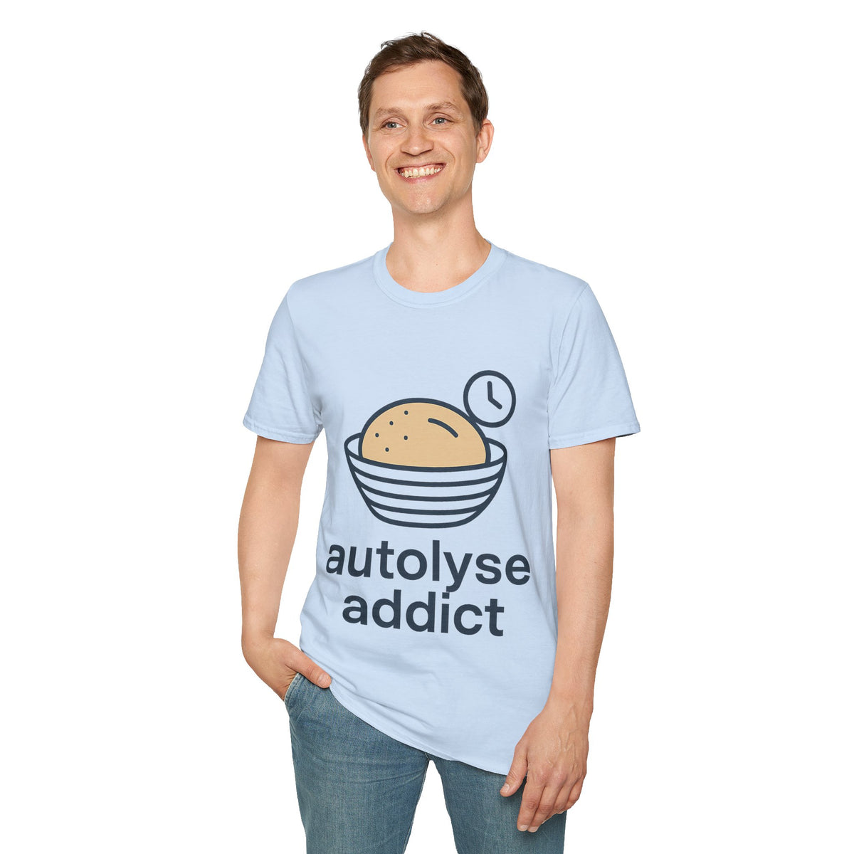 "Autolyse Addict" Funny Sourdough Baking Tee - Cute Bread Maker Pastry White T-Shirt - Trending Now - September 2026