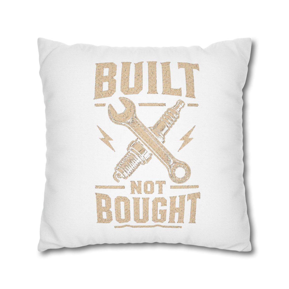 Built Not Bought Decorative Pillowcase Milo Bailey Dog Dad Mom
