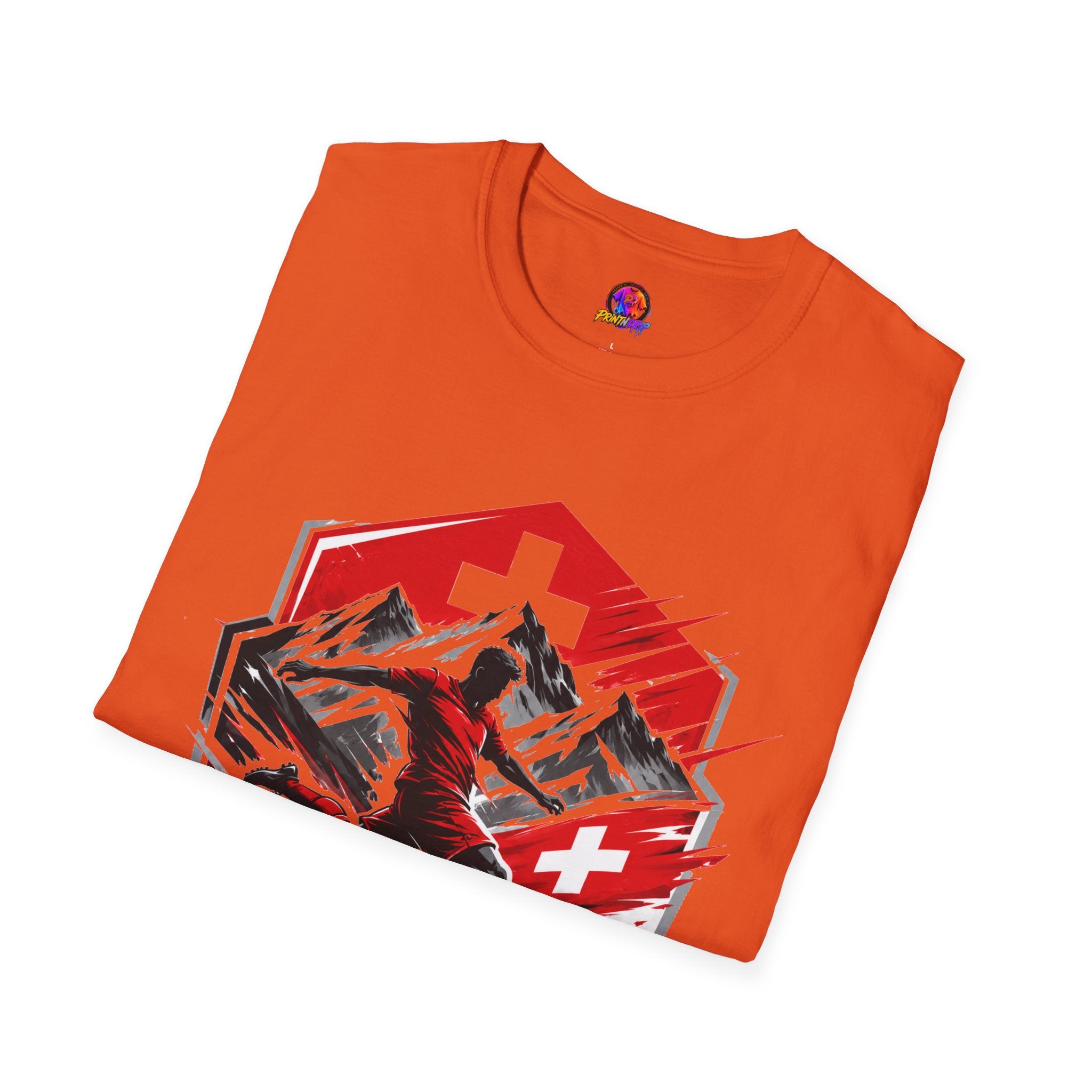 Switzerland Alpine Strike T‑Shirt – Swiss Mountain Ski & Snowboard Graphic