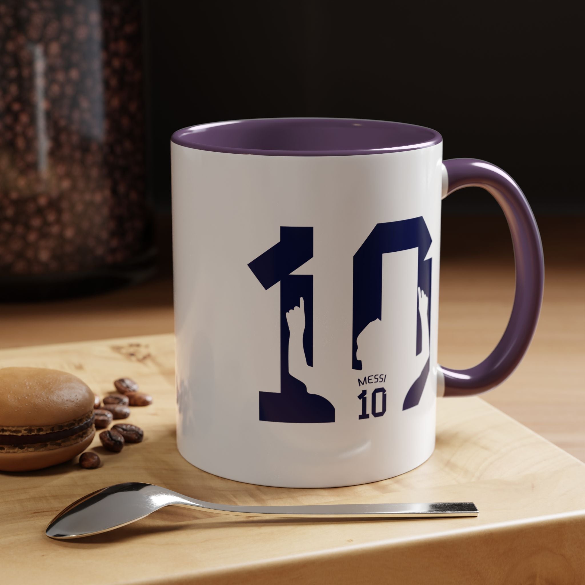 Messi Number 10 Coffee Mug — Soccer Fan Accent Mug