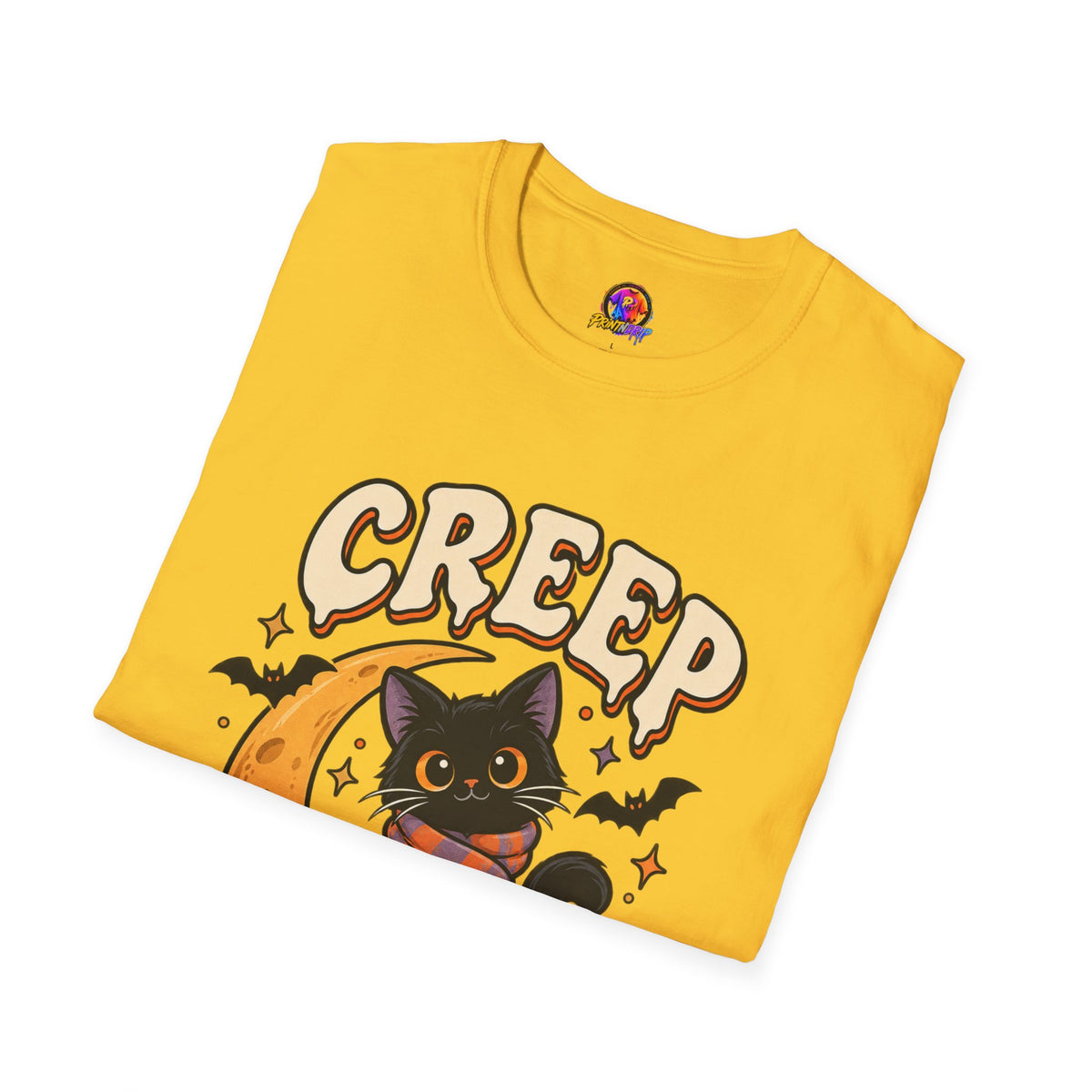 Creep It Cozy Halloween Cat T-Shirt
