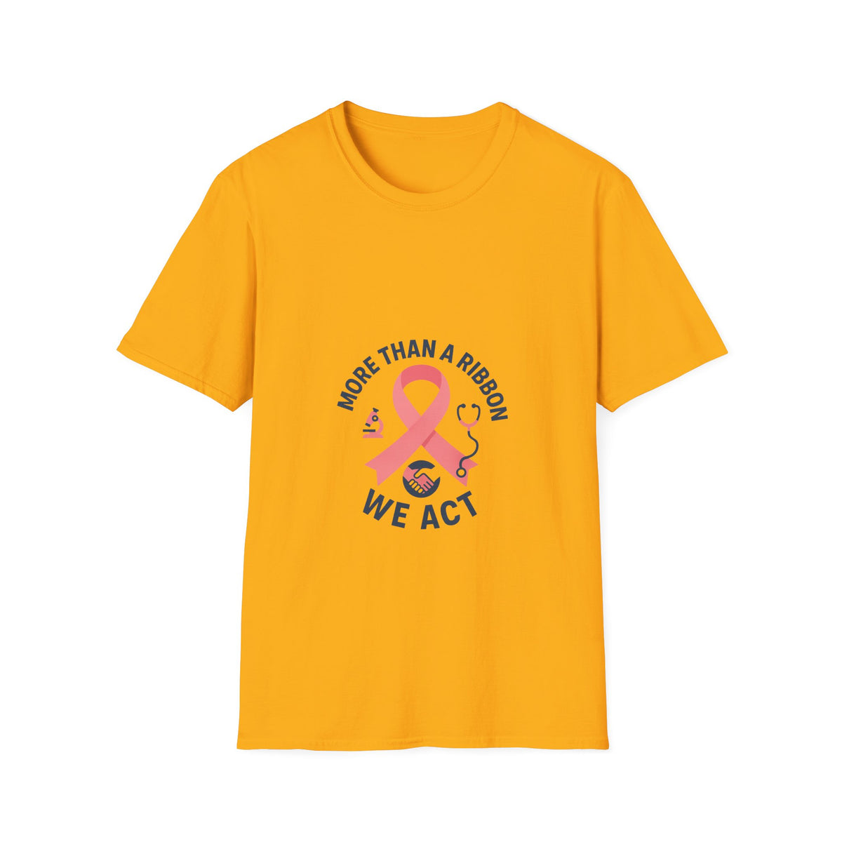 Breast Cancer Awareness T-Shirt — "More Than a Ribbon, We Act" Pink Ribbon Tee - Trending Now - October 2026