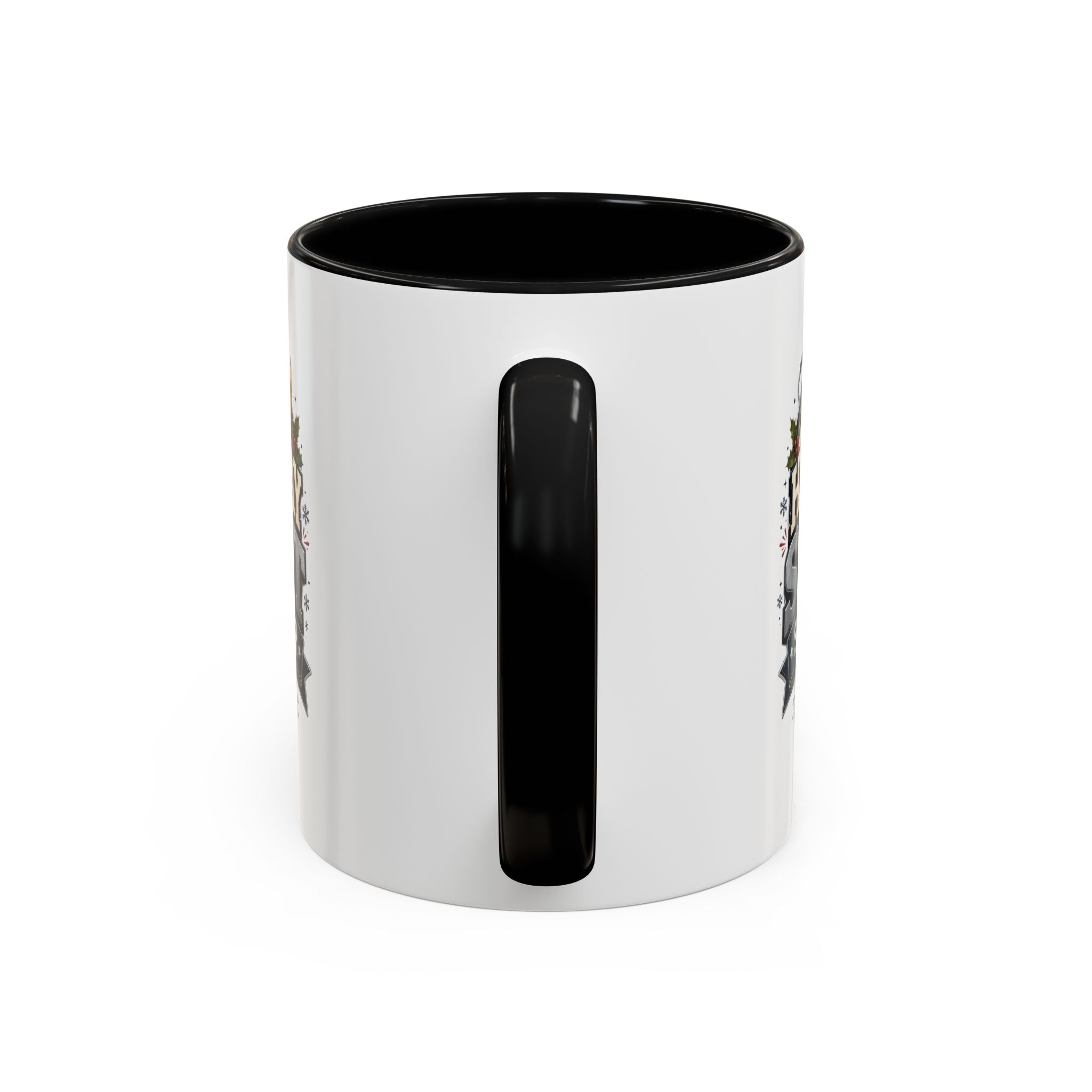 Modern Day Christmas Holiday Shift Survivor Accent Coffee Mug – Nurse & Healthcare Worker Gift
