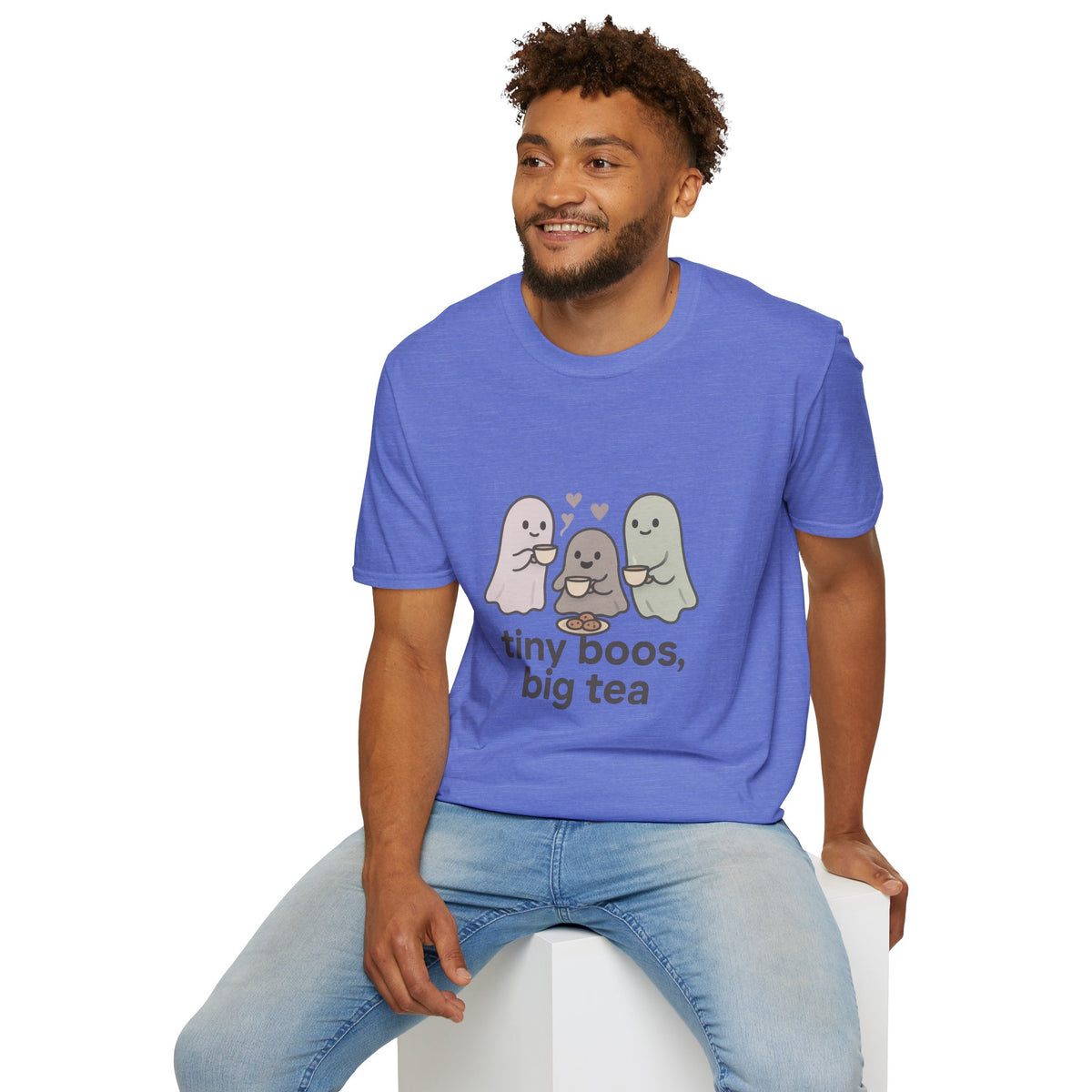 Cute Ghosts T-Shirt — “tiny boos, big tea” Cute Halloween Tee - Trending Now - August 2026