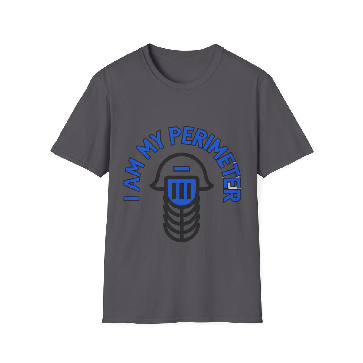 I Am My Perimeter Blue Jail Bars T-Shirt - Minimalist Graphic Quote Tee - Trending Now - September 2026