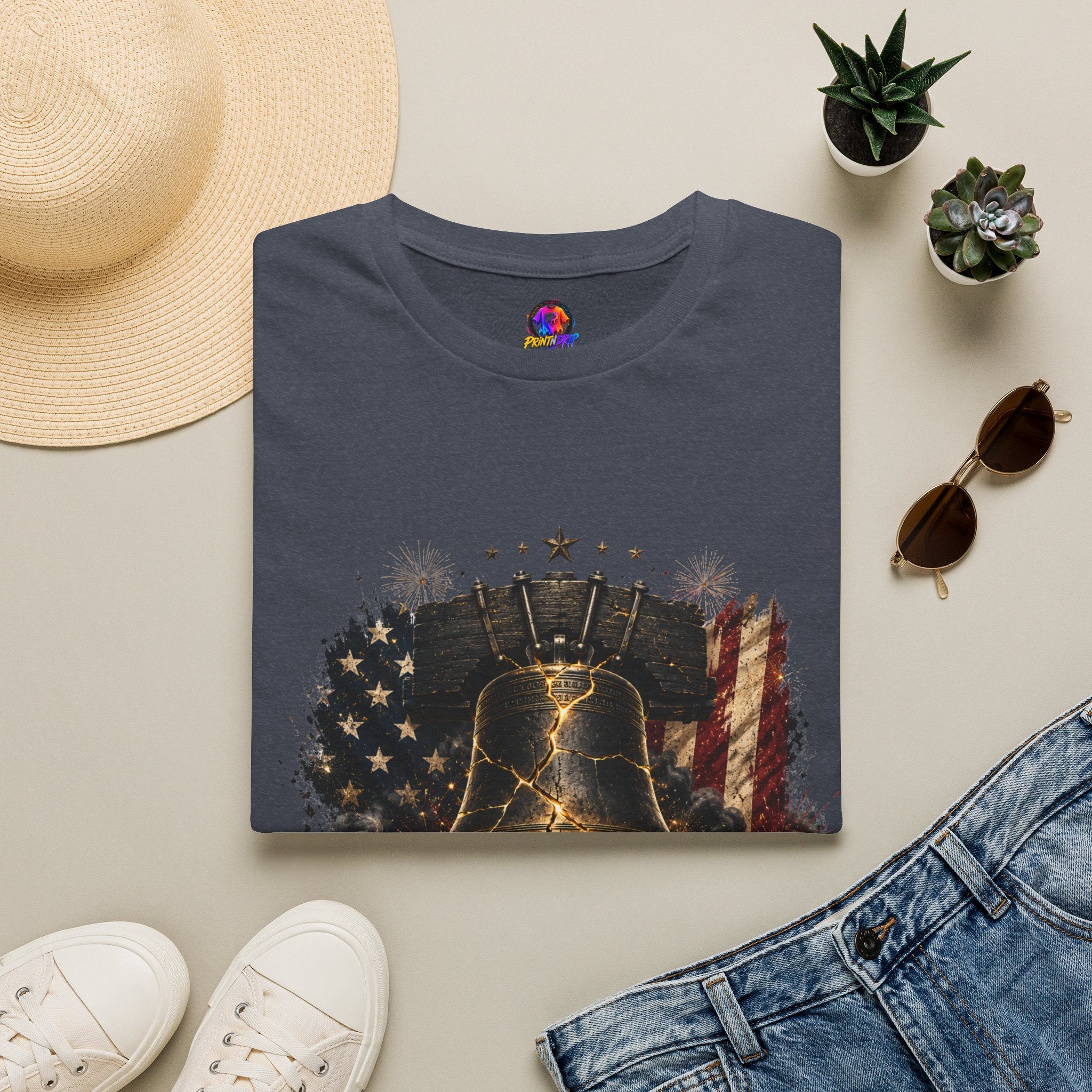 Liberty Has Scars T-Shirt — Vintage Liberty Bell Patriotic Tee