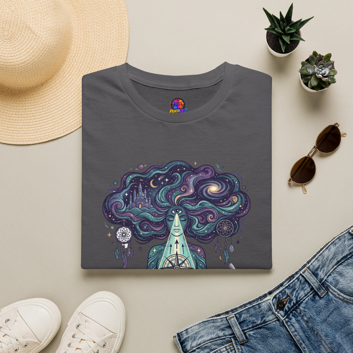 Pisces Zodiac Meditative Pisces T‑Shirt — 'Guided by dreams, ruled by intuition' Zodiac Tee