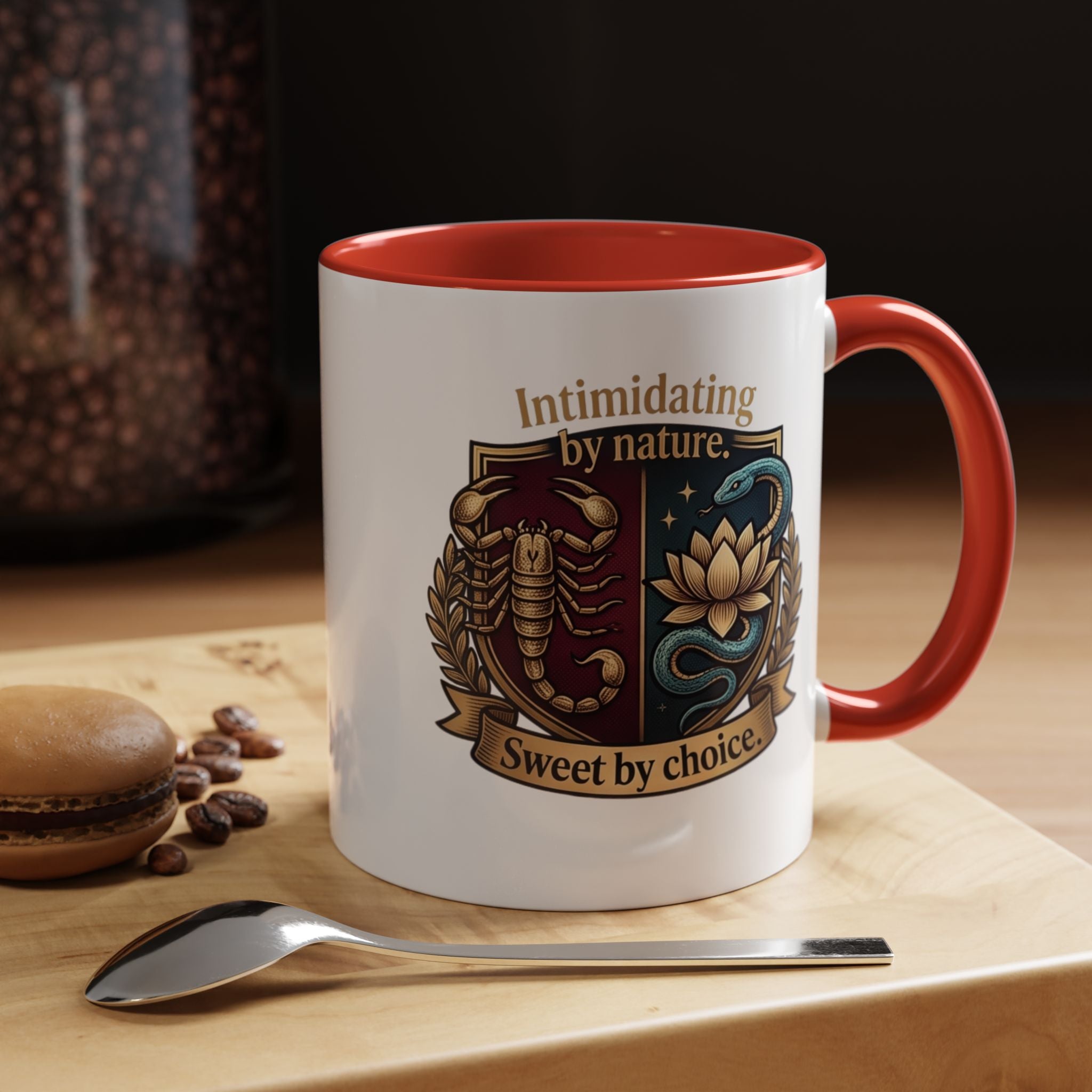 Intimidating by Nature, Sweet by Choice Accent Coffee Mug (11/15oz)
