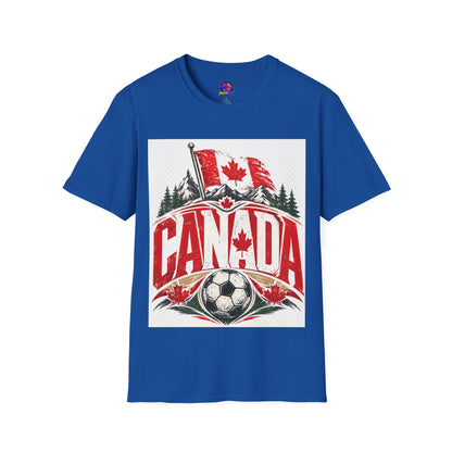 Canada Soccer T‑Shirt — Canadian Flag & Maple Leaf Crest