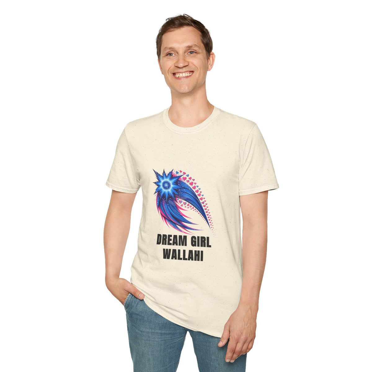 Dream Girl T-Shirt — Blue Starburst Heart Graphic ("Dream Girl Wallah") - Trending Now - August 2026