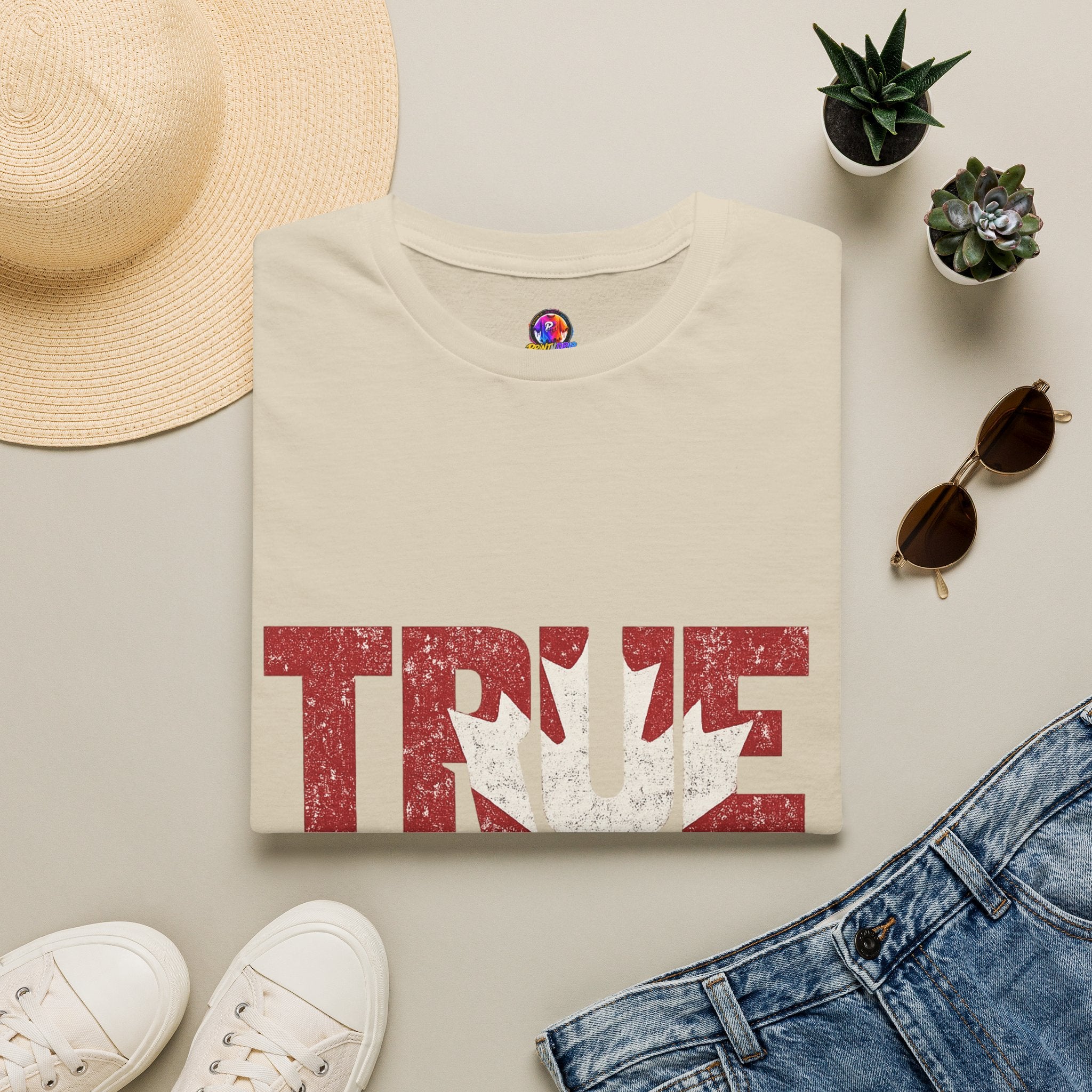 Canada True North Football T-Shirt — Vintage Canadian Leafs Sports Tee