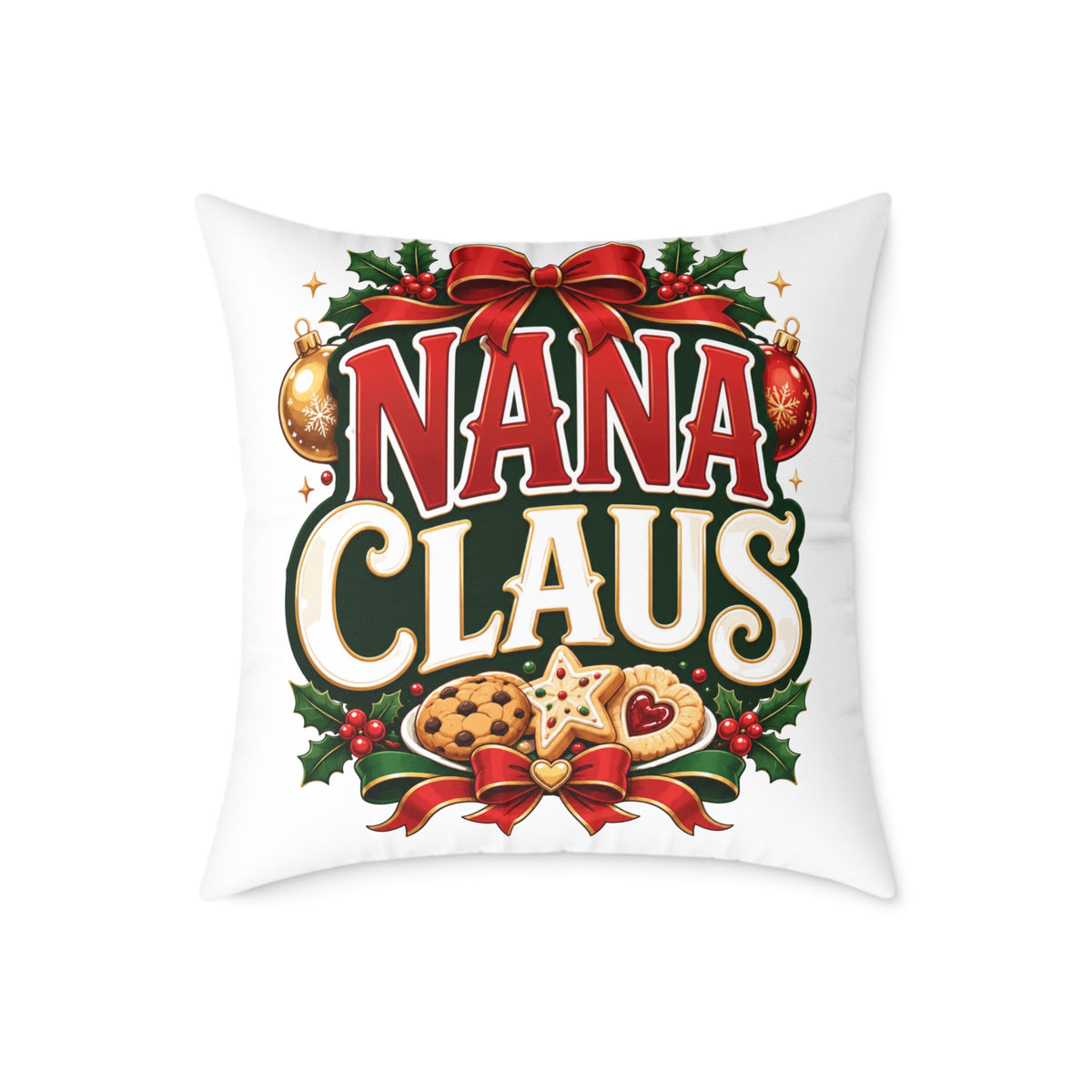 Nana Claus Christmas Pillow