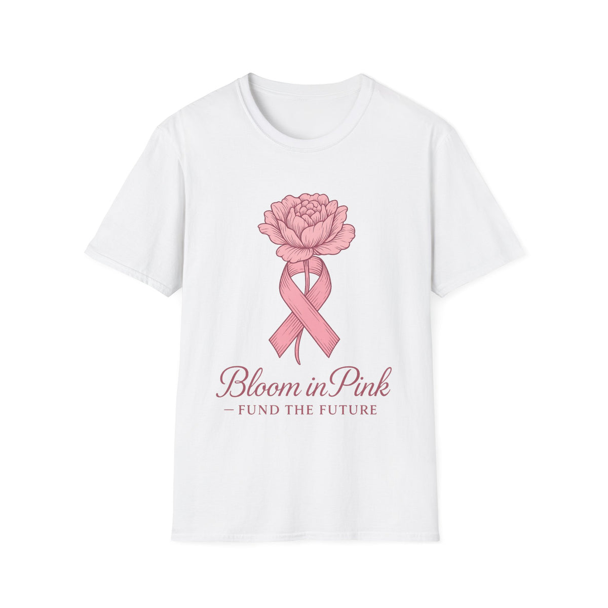 Bloom In Pink Ribbon Rose Graphic Tee, Elegant Breast Cancer Awareness T-Shirt - Trending Now - September 2026