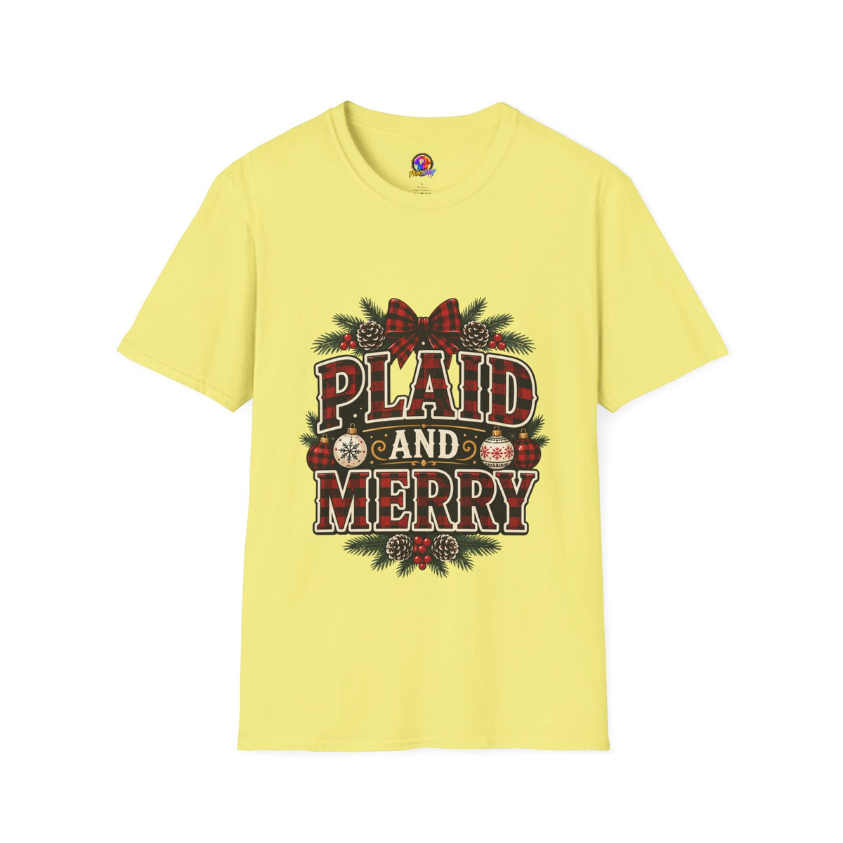 Plaid and Merry Christmas T-Shirt