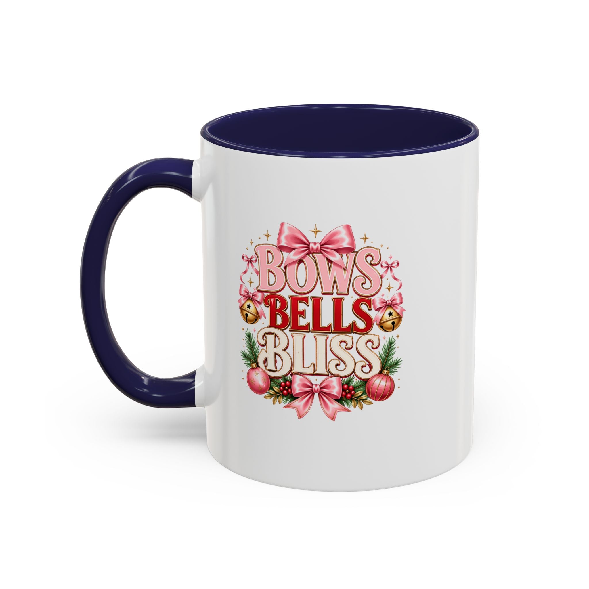 Bows Bells Bliss Christmas Accent Coffee Mug