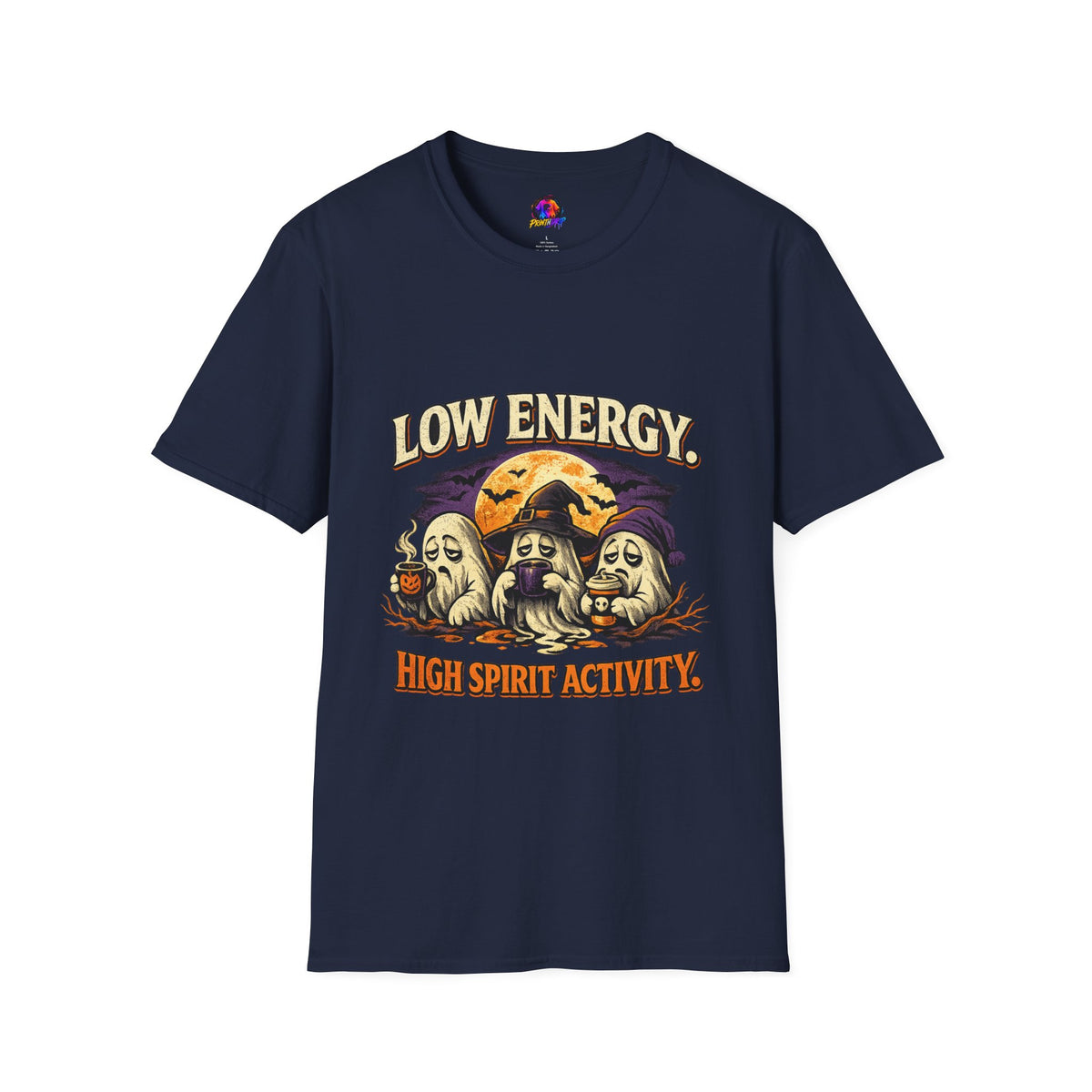 Halloween Low Energy High Spirit Unisex Softstyle T-Shirt