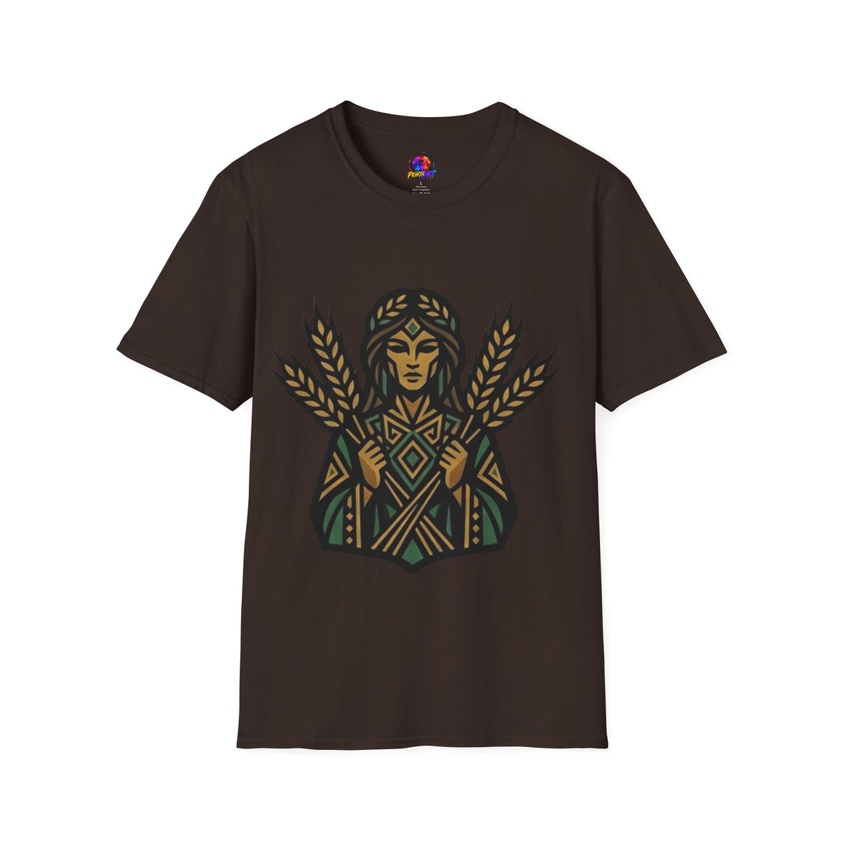 Virgo Zodiac Harvest Goddess T-Shirt — Wheat Maiden Graphic Tee