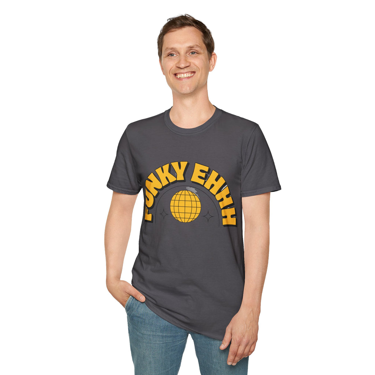 Funky Ehhh T-Shirt — Retro Yellow Disco Graphic Tee - Trending Now - August 2026