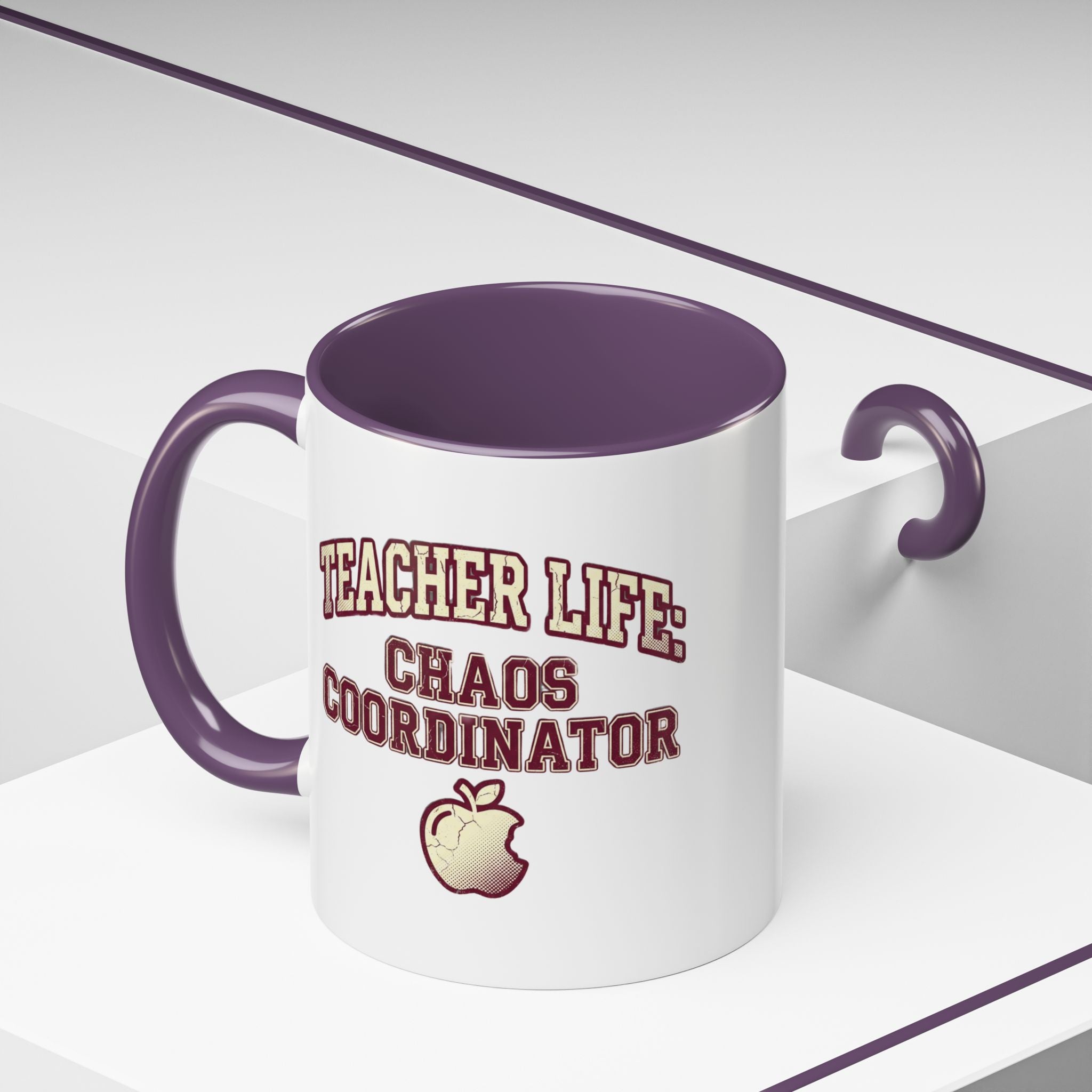 Funny Teacher Life Chaos Coordinator Coffee Mug — Accent Mug