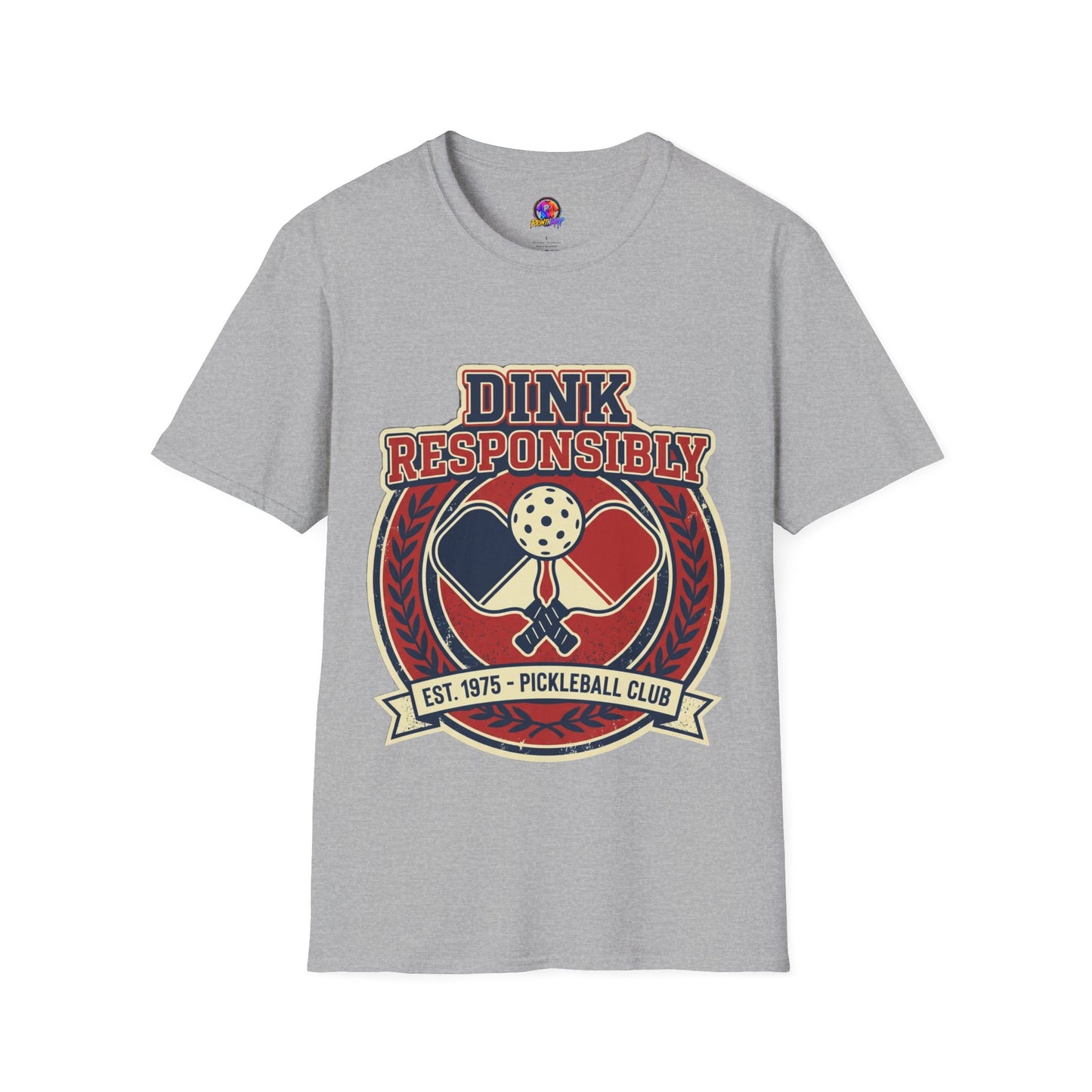 Pickleball T‑Shirt — "Dink Responsibly" Vintage Pickleball Club Tee