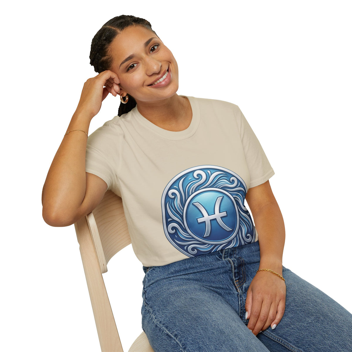 Pisces Zodiac T-Shirt – Blue Water Sign Astrology Tee