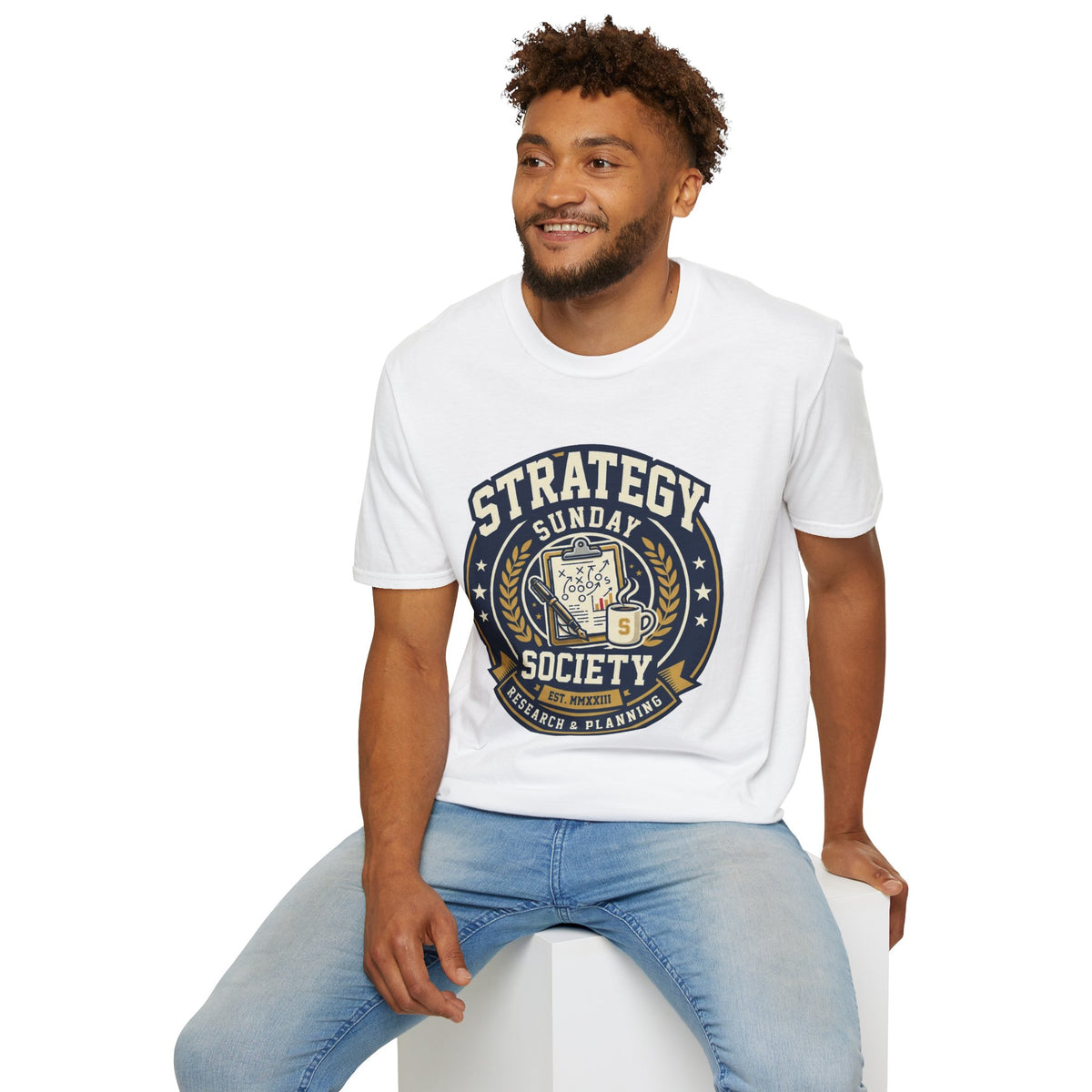 Strategy Society Sunday T‑Shirt — Retro Emblem Gaming / Strategy Club Tee - Trending Now - August 2026